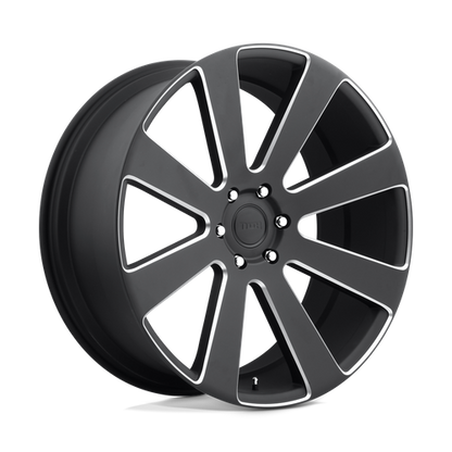 DUB S187 8 Ball Wheel, 22x9.5 +20 Offset 6x139.7, Matte Black Milled - S187229577+20