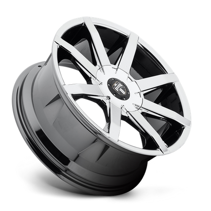 Set of 4: DUB S201 Push Wheel, 22x9.5 +25 Offset 6x135/6x139.7, Chrome Plated - S201229597+25