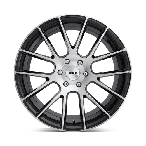 Set of 4: DUB S206 Luxe Wheel, 22x9.5 +20 Offset 6x139.7, Gloss Black Brushed - S206229577+20