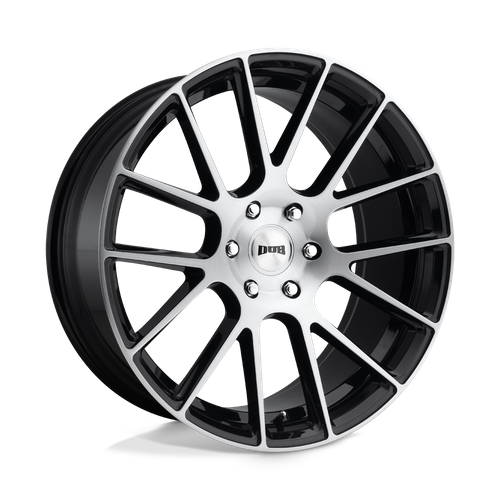 DUB S206 Luxe Wheel, 22x9.5 +20 Offset 6x139.7, Gloss Black Brushed - S206229577+20