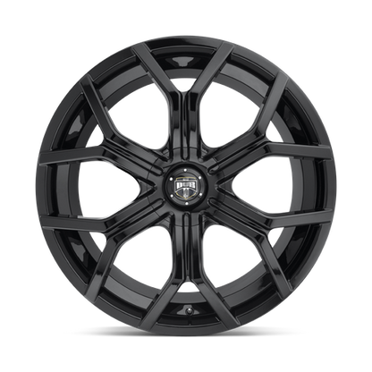 DUB S208 Royalty Wheel, 22x9.5 +30 Offset 6x120/6x132, Gloss Black - S2082295F9+30