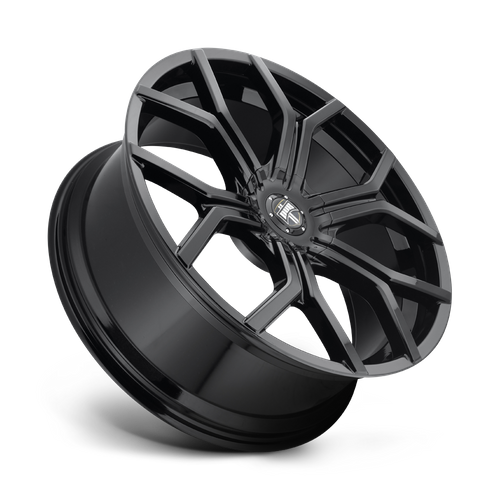 DUB S208 Royalty Wheel, 22x9.5 +30 Offset 6x120/6x132, Gloss Black - S2082295F9+30