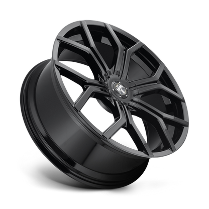 DUB S208 Royalty Wheel, 22x9.5 +30 Offset 6x120/6x132, Gloss Black - S2082295F9+30