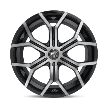 DUB S209 Royalty Wheel, 22x9.5 +32 Offset 5x112, Gloss Machined Double Dark Tint - S2092295F6+32