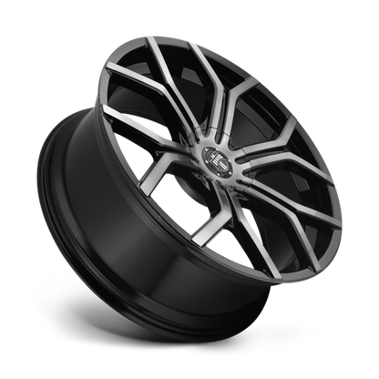 DUB S209 Royalty Wheel, 22x9.5 +32 Offset 5x112, Gloss Machined Double Dark Tint - S209229519+32