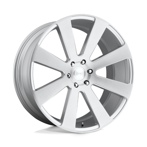 DUB S213 8 Ball Wheel, 22x9.5 +20 Offset 6x139.7, Gloss Silver Brushed - S213229577+20