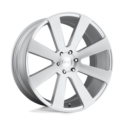 DUB S213 8 Ball Wheel, 22x9.5 +20 Offset 6x139.7, Gloss Silver Brushed - S213229577+20