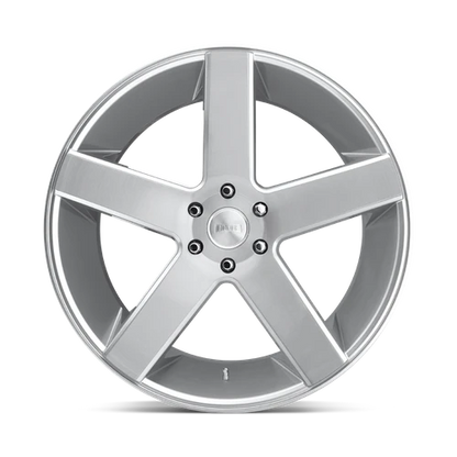 DUB S218 Baller Wheel, 22x9.5 +11 Offset 5x127, Gloss Silver Brushed - S218229573+11