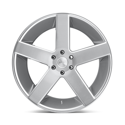 Set of 4: DUB S218 Baller Wheel, 22x9.5 +11 Offset 5x127, Gloss Silver Brushed - S218229573+11