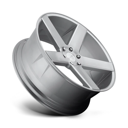 DUB S218 Baller Wheel, 22x9.5 +11 Offset 5x127, Gloss Silver Brushed - S218229573+11