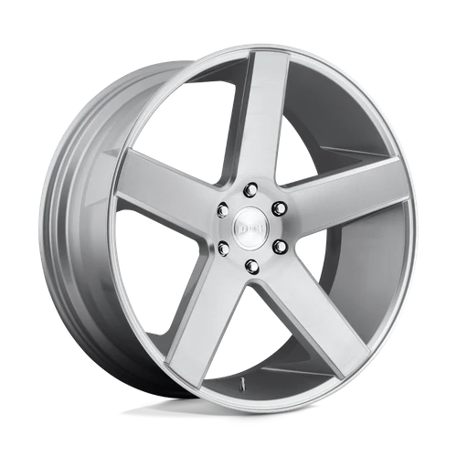 DUB S218 Baller Wheel, 22x9.5 +11 Offset 5x127, Gloss Silver Brushed - S218229573+11