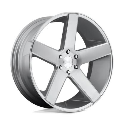 DUB S218 Baller Wheel, 22x9.5 +11 Offset 5x127, Gloss Silver Brushed - S218229573+11