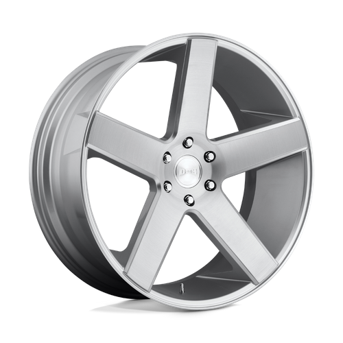 Set of 4: DUB S218 Baller Wheel, 22x9.5 +11 Offset 5x127, Gloss Silver Brushed - S218229573+11