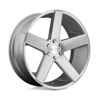 Set of 4: DUB S218 Baller Wheel, 22x9.5 +11 Offset 5x127, Gloss Silver Brushed - S218229573+11