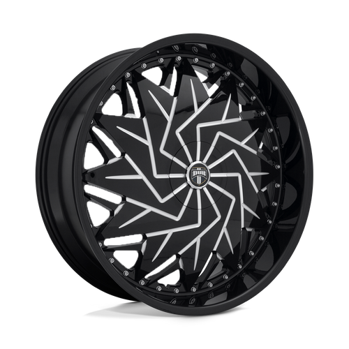 DUB S231 Dazr Wheel, 26x9.0 +25 Offset 5x114.3/5x120, Gloss Black Milled - S231269052+25