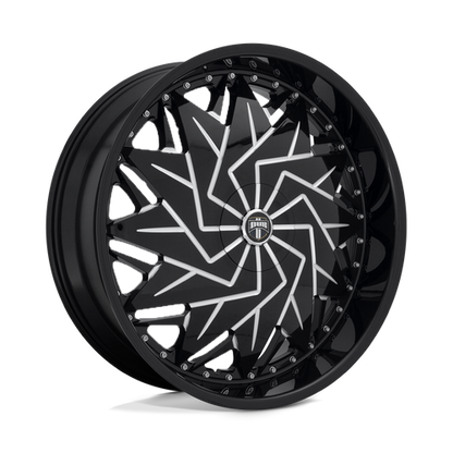 DUB S231 Dazr Wheel, 26x9.0 +25 Offset 5x114.3/5x120, Gloss Black Milled - S231269052+25