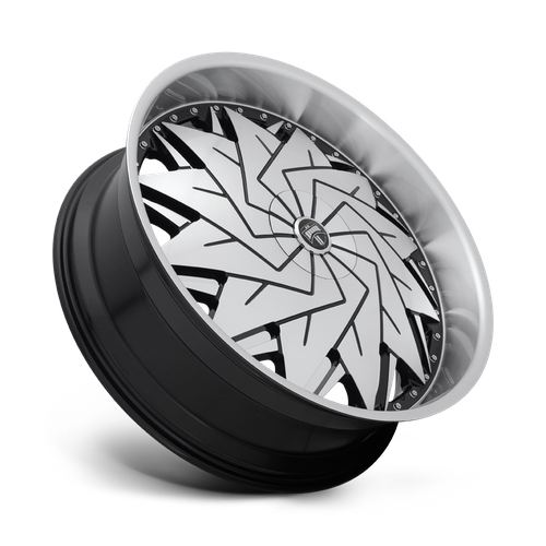 DUB S234 Dazr Wheel, 26x10.0 +5 Offset 5x120.65/5x127, Gloss Black Machined - S234260008+05