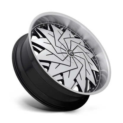 DUB S234 Dazr Wheel, 26x10.0 +5 Offset 5x120.65/5x127, Gloss Black Machined - S234260008+05