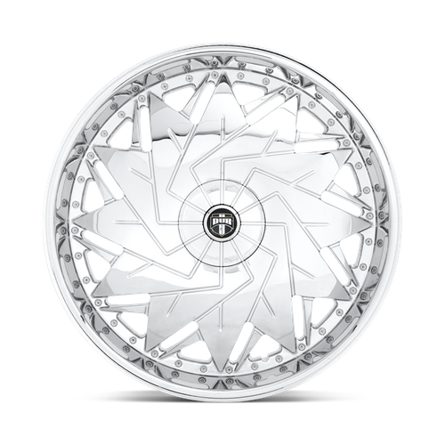 DUB S235 Dazr Wheel, 26x10.0 +5 Offset 5x120.65/5x127, Chrome Plated - S235260008+05