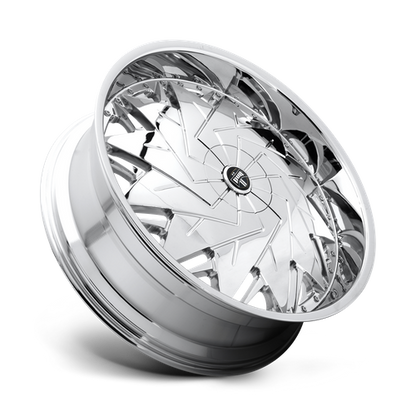 Set of 4: DUB S235 Dazr Wheel, 26x9.0 +25 Offset 5x114.3/5x120, Chrome Plated - S235269052+25