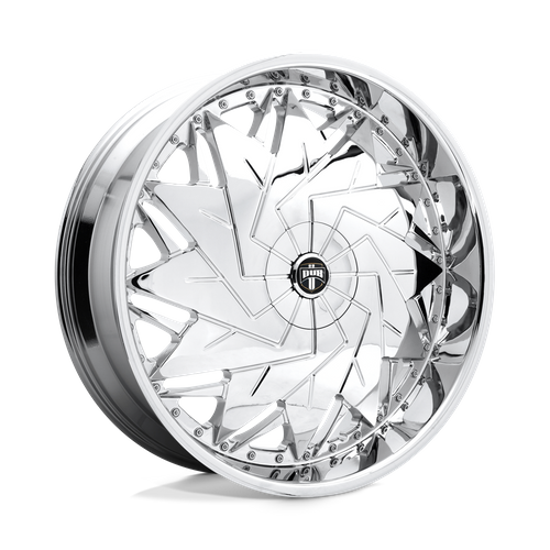 Set of 4: DUB S235 Dazr Wheel, 26x10.0 +5 Offset 5x115/5x120, Chrome Plated - S235260022+05