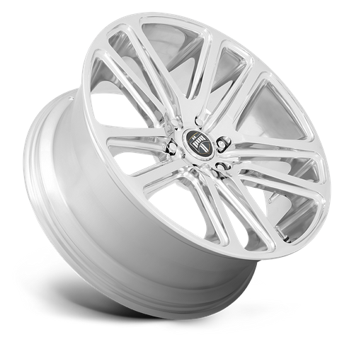 Set of 4: DUB S254 Flex Wheel, 22x9.5 +20 Offset 5x115, Chrome - S254229590+20