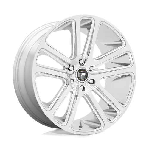 Set of 4: DUB S254 Flex Wheel, 22x9.5 +20 Offset 5x115, Chrome - S254229590+20