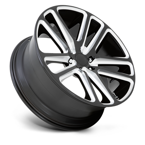 DUB S255 Flex Wheel, 22x9.5 +20 Offset 5x115, Gloss Black Milled - S255229590+20