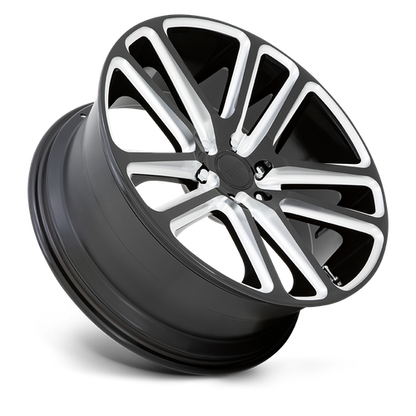 DUB S255 Flex Wheel, 22x9.5 +20 Offset 5x115, Gloss Black Milled - S255229590+20