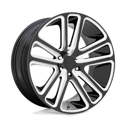 DUB S255 Flex Wheel, 22x9.5 +20 Offset 5x115, Gloss Black Milled - S255229590+20