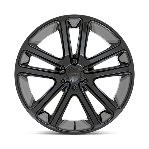 Set of 4: DUB S256 Flex Wheel, 22x9.5 +20 Offset 5x115, Gloss Black - S256229590+20