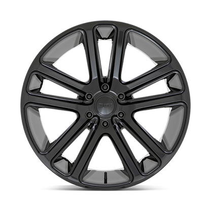 Set of 4: DUB S256 Flex Wheel, 22x9.5 +10 Offset 5x127, Gloss Black - S256229573+10