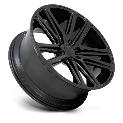 Set of 4: DUB S256 Flex Wheel, 22x9.5 +20 Offset 5x115, Gloss Black - S256229590+20