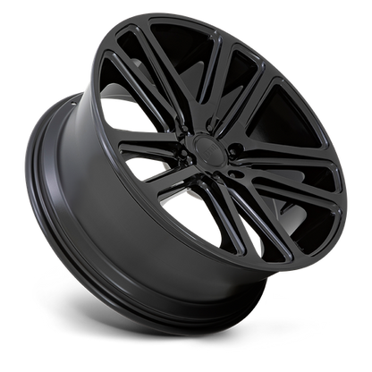 Set of 4: DUB S256 Flex Wheel, 22x9.5 +20 Offset 5x115, Gloss Black - S256229590+20