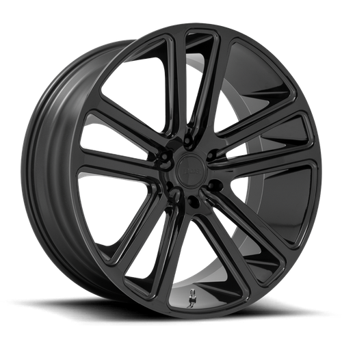 Set of 4: DUB S256 Flex Wheel, 24x10.0 +20 Offset 5x115, Gloss Black - S256240090+20