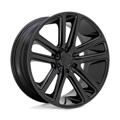 Set of 4: DUB S256 Flex Wheel, 22x9.5 +20 Offset 5x115, Gloss Black - S256229590+20