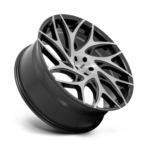 DUB S260 G.O.A.T. BRUSHED FACE WITH GLOSS BLACK DARK TINT SPOKES