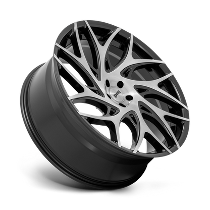 DUB S260 G.O.A.T. BRUSHED FACE WITH GLOSS BLACK DARK TINT SPOKES