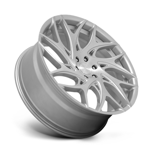 DUB S261 G.O.A.T. Wheel, 24x10.0 +15 Offset 5x115, Silver Brushed Face - S261240090+15
