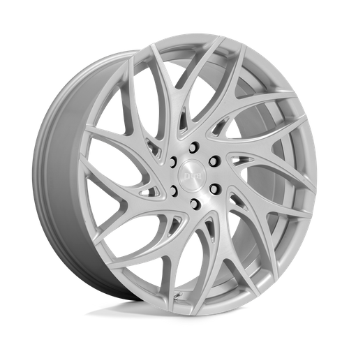 DUB S261 G.O.A.T. Wheel, 24x10.0 +10 Offset 5x127, Silver Brushed Face - S261240073+10