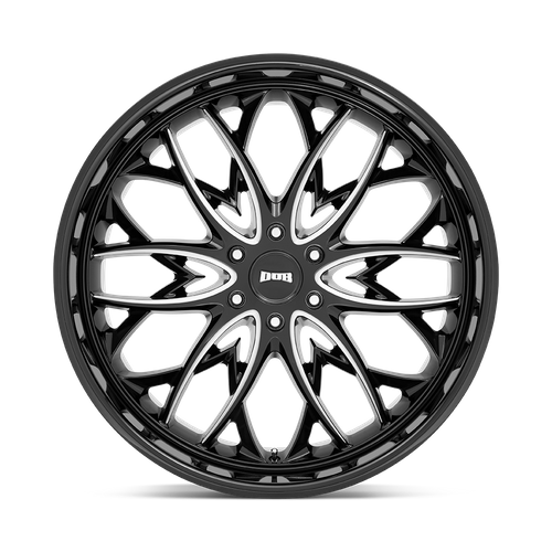 DUB S263 Og Wheel, 22x9.5 +25 Offset 6x139.7, Gloss Black Milled - S263229584+25