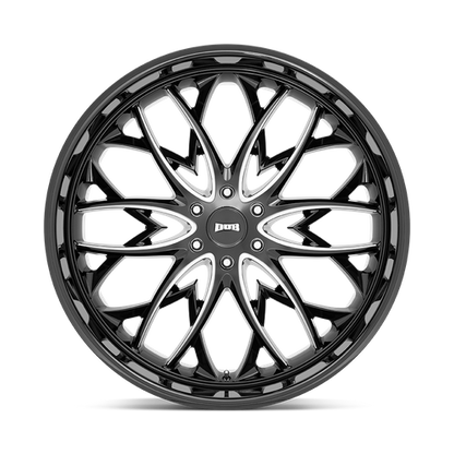 DUB S263 Og Wheel, 26x10.0 +30 Offset 6x135, Gloss Black Milled - S263260089+30