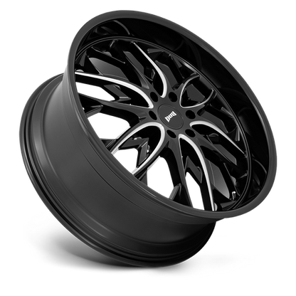 DUB S263 Og Wheel, 22x9.5 +25 Offset 6x139.7, Gloss Black Milled - S263229584+25