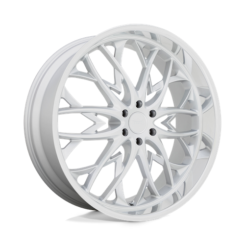 Set of 4: DUB S264 Og Wheel, 22x9.5 +25 Offset 6x139.7, Silver With Diamond Cut Lip - S264229584+25