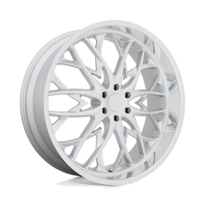 Set of 4: DUB S264 Og Wheel, 22x9.5 +25 Offset 6x139.7, Silver With Diamond Cut Lip - S264229584+25