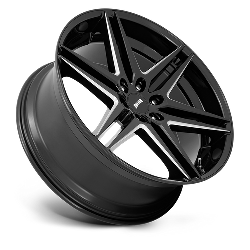 DUB S267 DIRTY DOG GLOSSY BLACK MILLED