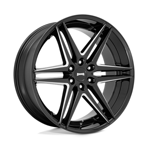 DUB S267 DIRTY DOG GLOSSY BLACK MILLED