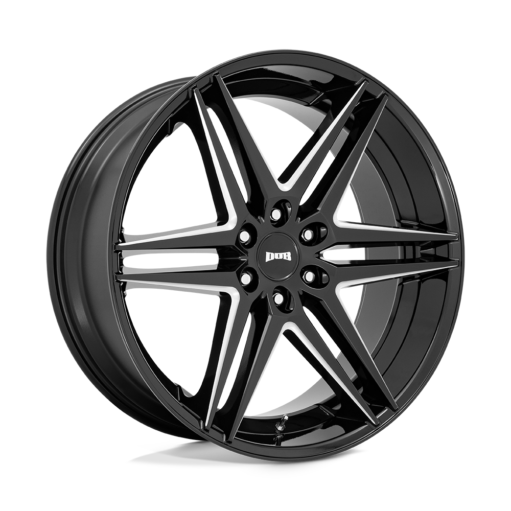 DUB S267 Dirty Dog Wheel, 26x10.0 +30 Offset 6x135, Glossy Black Milled - S267260089+30