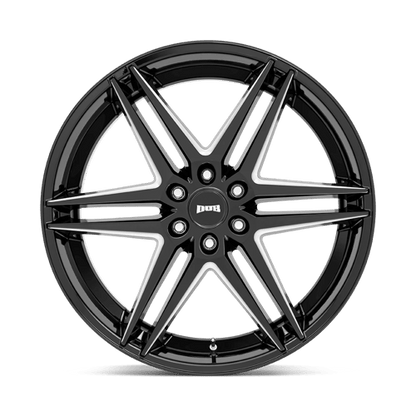 DUB S267 Dirty Dog Wheel, 26x10.0 +30 Offset 6x135, Glossy Black Milled - S267260089+30