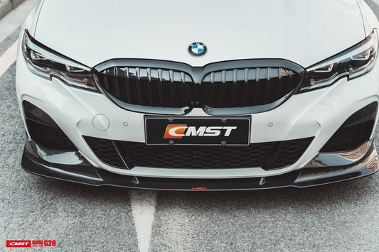 CMST Tuning Carbon Fiber Front Lip Splitter for BMW 3 Series G20 M340i 330i 2019-2022